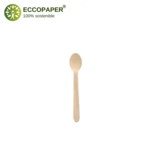 Cucharillas de Madera 11cm biodegradables y funcionales.