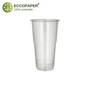 Vasos ecológicos biodegradables de Bioplástico Natural 500ml.