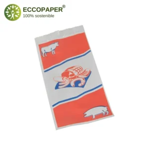Bolsa ecológica para carnicerías 28x14x6cm, económica y respetuosa con el medioambiente.
