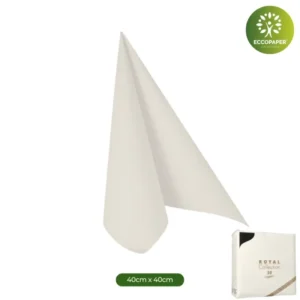 Servilletas biodegradables 40x40cm, respetuosas con el medio ambiente y económicas.