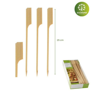 Brochetas de Bambú Natural  25cm
