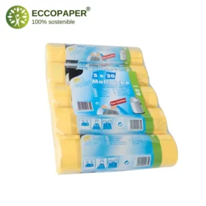 Bolsa para Basura 60 Litros reciclable y sostenible, ideal para grandes residuos.