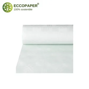 Manteles de papel reciclado 25mts x 1mt, perfectos para decorar eventos respetuosos con el medio ambiente.