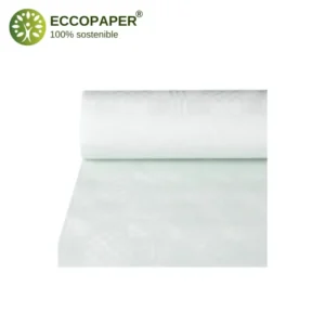 Manteles de papel reciclado 50mts x 1mt, diseñados para destacar en eventos únicos y ecológicos.