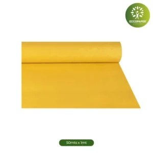 Manteles de papel reciclado 50mts x 1mt, diseñados para aportar funcionalidad y sostenibilidad.