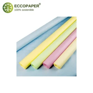 Manteles ecológicos de papel reciclado en tamaño 8x1 mt, perfectos para mesas largas y compromiso ambiental.