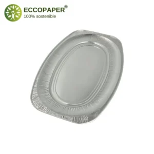 Bandejas de Aluminio 54.7x35.8cm, resistentes y funcionales, ideales para transportar alimentos de gran tamaño.