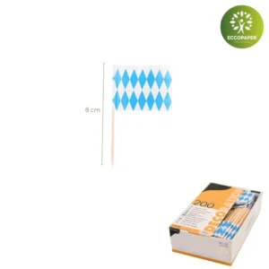 Palillos Decorativos 8cm para tapas y aperitivos en eventos ecológicos.