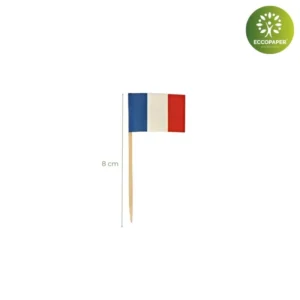 Palillos Decorativos 8cm biodegradables y seguros para el medio ambiente.