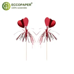 Palillos Decorativos 22cm biodegradables y económicos, adecuados para celebraciones.