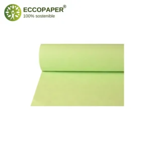 Manteles de papel reciclado 50mts x 1mt, diseñados para eventos que priorizan la sostenibilidad.