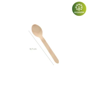 Cucharas de Madera 15.7cm - Sostenibilidad y calidad en cada cucharada de delicia.