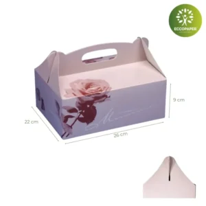 Cajas Pastelerías 26x22x9cm para productos horneados gourmet