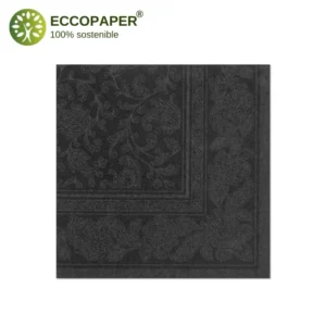 Papel reciclable en servilletas 40x40cm, precio justo y compromiso con el medio ambiente.