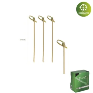 Pinchos biodegradables 10cm ideales para aperitivos y tapas.