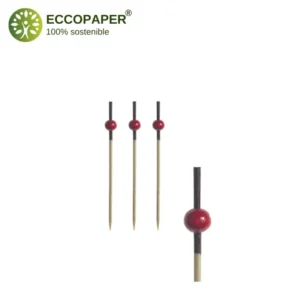Alternativa sostenible con pinchos decorativos 7cm ecológicos.