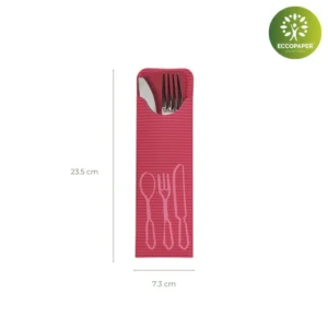 Fundas biodegradables para cubiertos 23.5x7.3cm para transformar tus celebraciones.