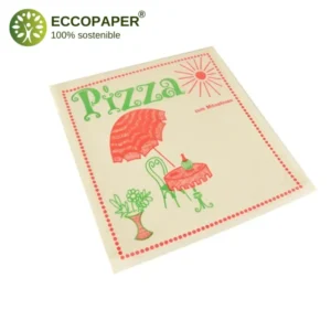 Bolsa para pizzas 30x30cm, perfecta para comida callejera y streetfood, con estampas únicas.