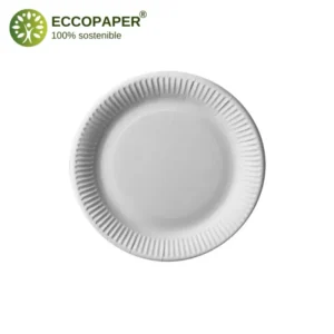 Innovación y sostenibilidad en platos redondos biodegradables Ø23cm.