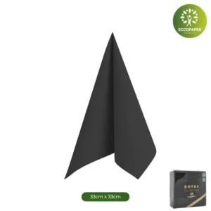 Servilletas Sostenibles 33x33cm, perfectas para quienes desean mantener su evento ecológico sin perder funcionalidad.