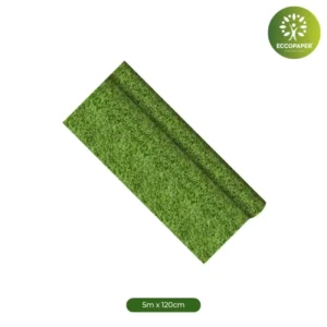 Manteles de papel reciclado 5mts x 120cm, ideal para decoraciones elegantes y sostenibles.