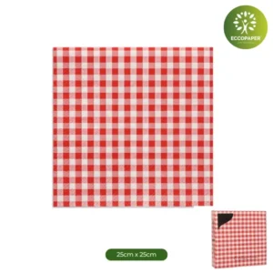 Servilletas Sostenibles 25x25cm, perfectas para quienes buscan un impacto ecológico positivo sin sacrificar la elegancia.