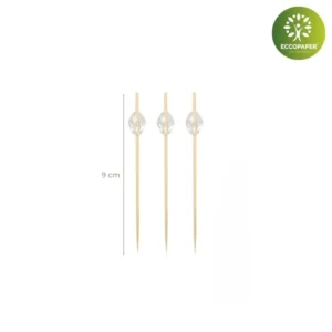 Diseño práctico y ecológico en pinchos decorativos 9cm sostenibles.