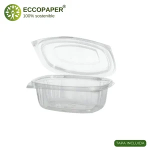 Ensaladera Bioplástico 500ml biodegradable y ecoamigable.