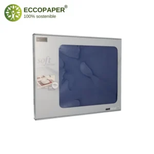 Papel reciclable en mantelitos individuales de 40x30 cm.