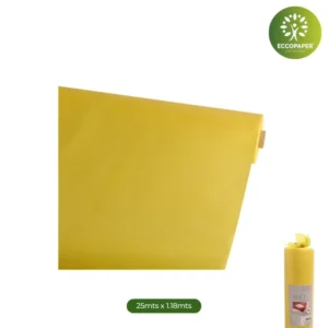 Compacto y sostenible, rollo de manteles reciclables 25mts x 118cm para catering responsable.