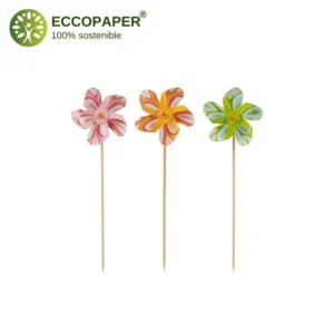 Palillos Decorativos 17.5cm sostenibles y funcionales para eventos.