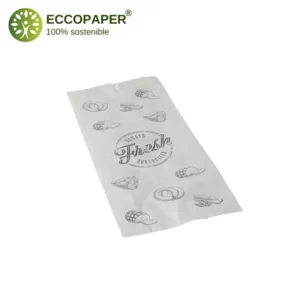 Bolsa de papel reciclado para carnicerías 28x14x6cm, más barata que las de Makro.