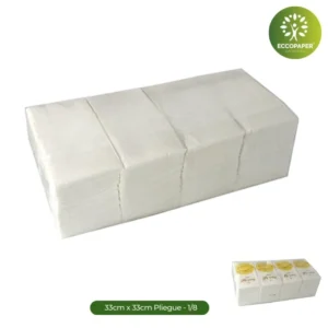 Servilletas Sostenibles 33x33cm, perfectas para quienes desean mantener su evento verde sin perder calidad.