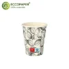 Vasos de cartón 200ml con materiales reciclables.