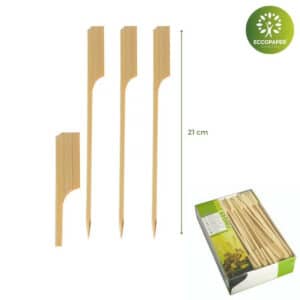 Brochetas de Bambú Natural  21cm