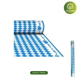 Manteles de papel Airlaid 25mts x 1.18cm, perfectos para celebraciones sofisticadas y cenas especiales.