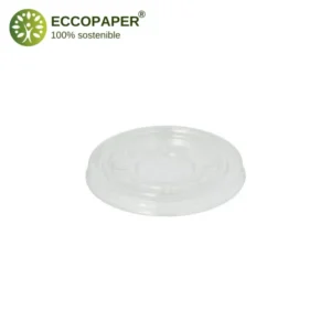 Tapas plana para vasos Ø9.5cm, perfecta para sellar vasos y mantener su contenido seguro.