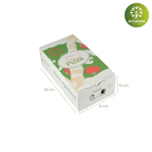 Cajas para pizza de 30x16x10cm ideal para cajas más altas o pizzas con extras.