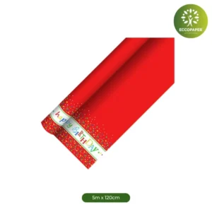 Manteles de papel ECCO 5mts x 120cm, la opción ideal para mesas decoradas con estilo y funcionalidad.
