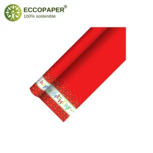 Manteles de papel ECCO 5mts x 120cm, diseñados para cenas y celebraciones íntimas con un toque especial.