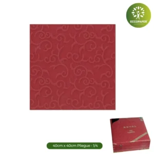 Servilletas ecológicas 40x40cm perfectas para eventos y negocios responsables.