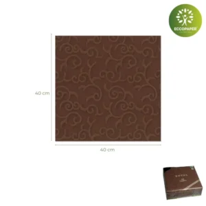 Servilletas 40x40cm sostenibles para negocios ecológicos a bajo costo.