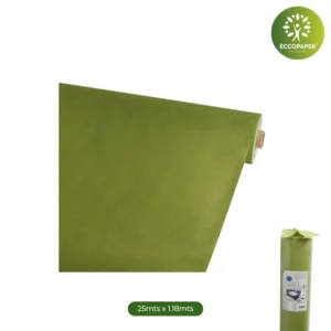 Elegante solución ecológica en rollo de manteles biodegradables 25mts x 118cm.