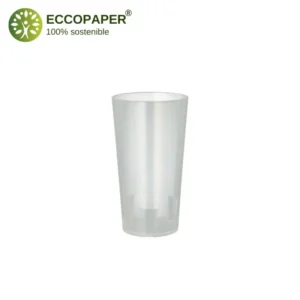 Vasos reutilizables irrompibles de 300ml, ideales para fiestas.