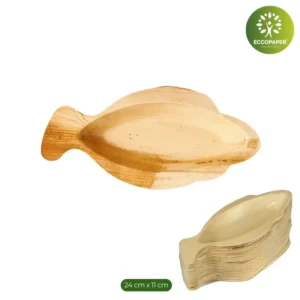 Platos Decorativos 24x11x2.5cm prácticos para aperitivos.