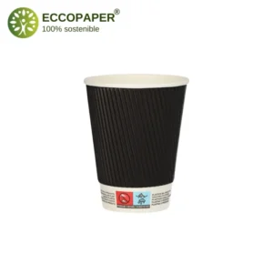 Vasos de café de 300ml ergonómicos.