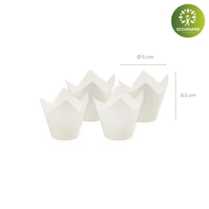 Moldes para Muffins - Antigrasa Ø5x8.5cm ideales para muffins altos.