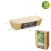 Bandejas para Aperitivos 3x3.3x10.5cm, versátiles para transportar guarniciones.