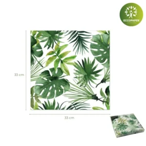 Servilletas Sostenibles 33x33cm, perfectas para mantener tu evento verde y elegante.