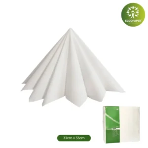 Servilletas Sostenibles 33x33cm, ideales para quienes buscan una opción ecológica con un diseño elegante.